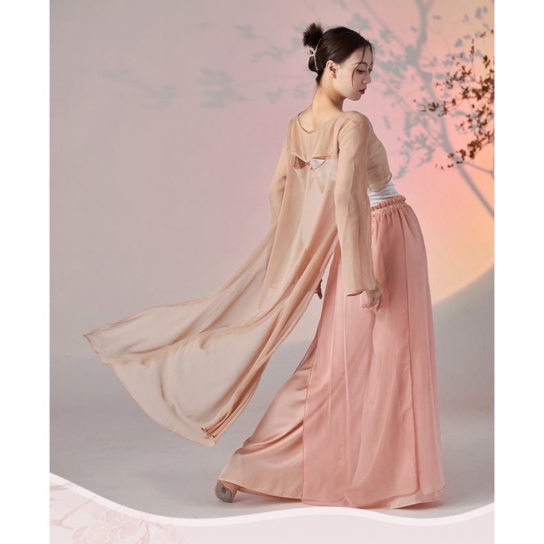 [M &amp; E] Áo Khoác Cardigan Hán Phục Biểu Diễn Múa Dân Tộc Phong Cách Trung Hoa Cổ Điển Thanh Lịch Rhyme