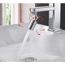 Đầu nối vòi nước thông minh xoay 720 độ lắp vòi nước chậu rửa bát chén lavabo với 2 chế độ nước chảy