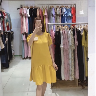 Váy bầu xinh phong cách trẻ trung và cá tính đầm bầu công sở chất lụa màu đen