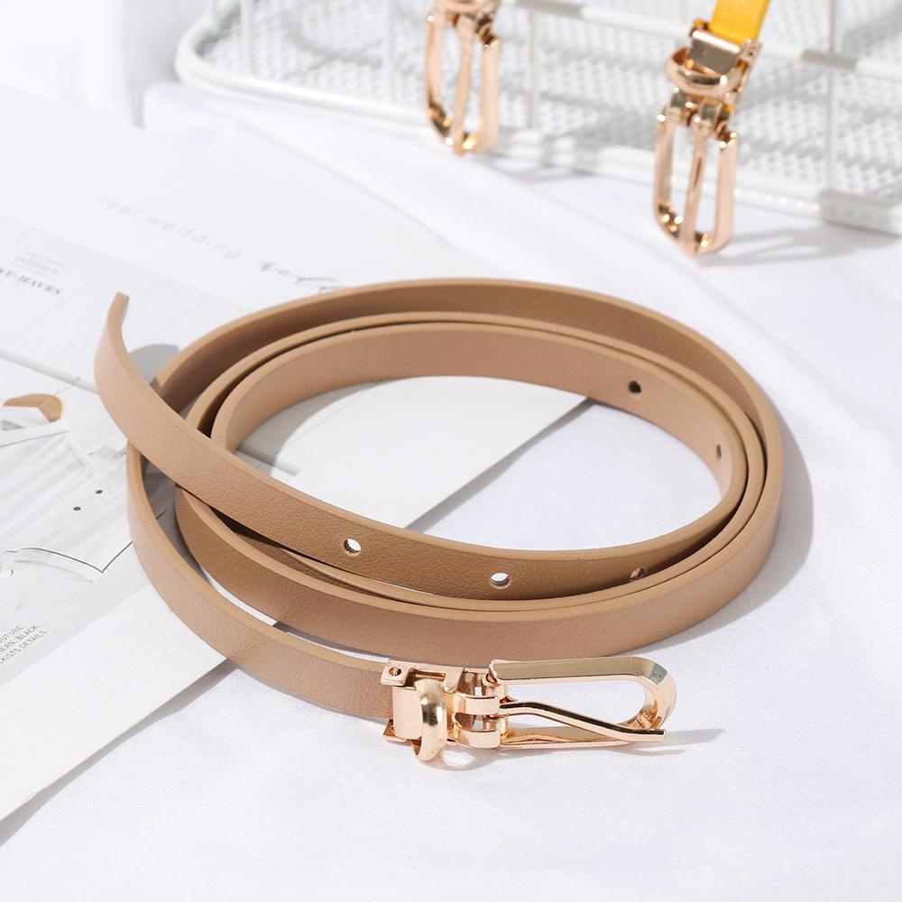 JUNE Thắt Lưng Mỏng Màu Kẹo Duyên Dáng Thời Trang Cho Nữ