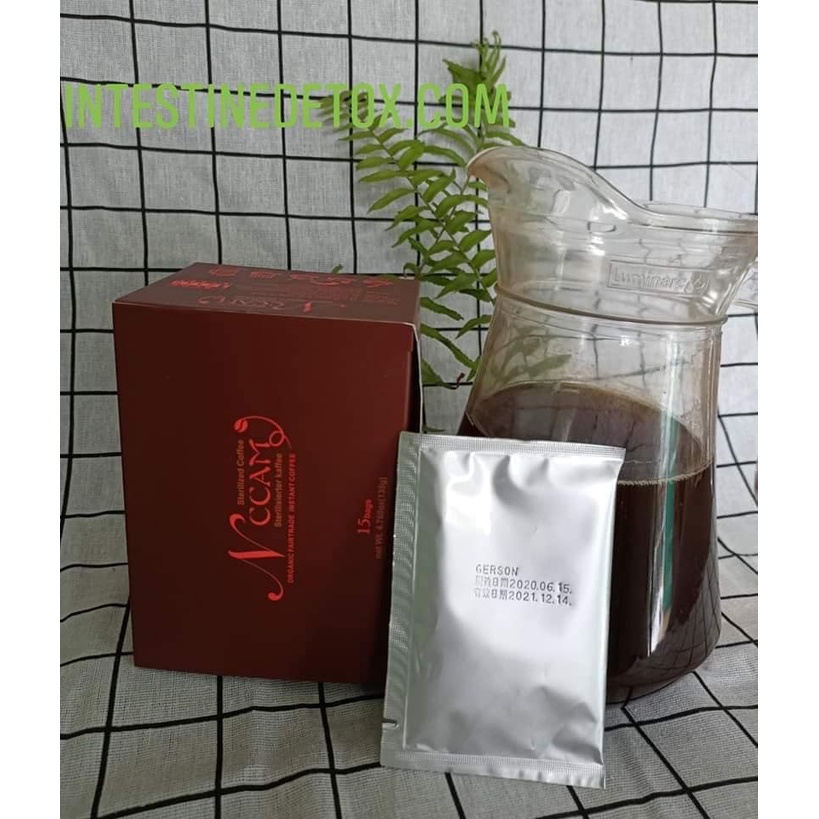 [ Chính Hãng] Bột Cà Phê Hữu Cơ NCCAM dạng hòa tan thải độc đại tràng,Gerson Coffee Enema đạt chứng nhận hữu cơ (45 lần)