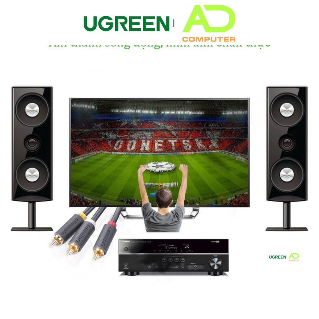 Dây cáp AV 3 đầu Hoa Sen mạ vàng Ugreen AV105 - Hàng phân phối chính hãng - Bảo hành 18 tháng