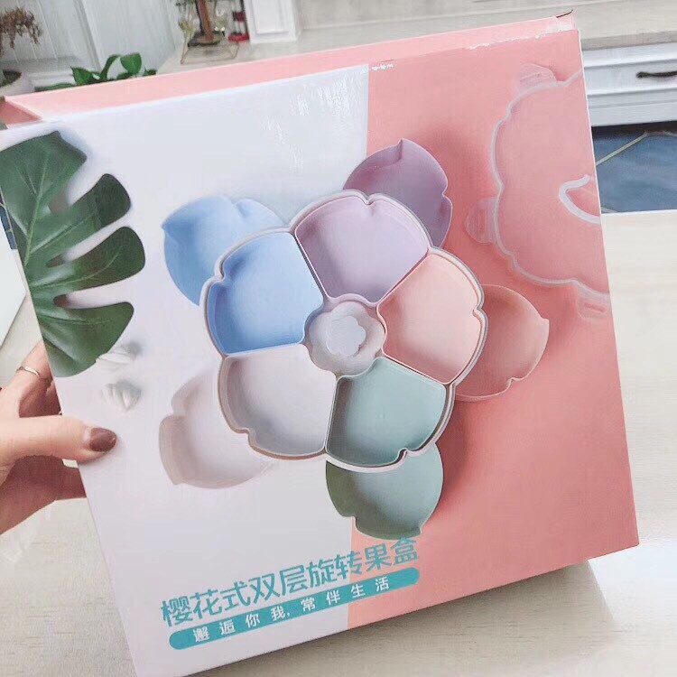 [HOT HIT NĂM CANH TÝ] Hộp mứt tết hai tầng mẫu mới, trang nhã, tiện lợi không thể thiếu tết này