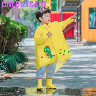 Onebuycart Children's Raincoat Cloak Type Boy's Suit Cute Cartoon Print Rain Gear Poncho for Primary School Students