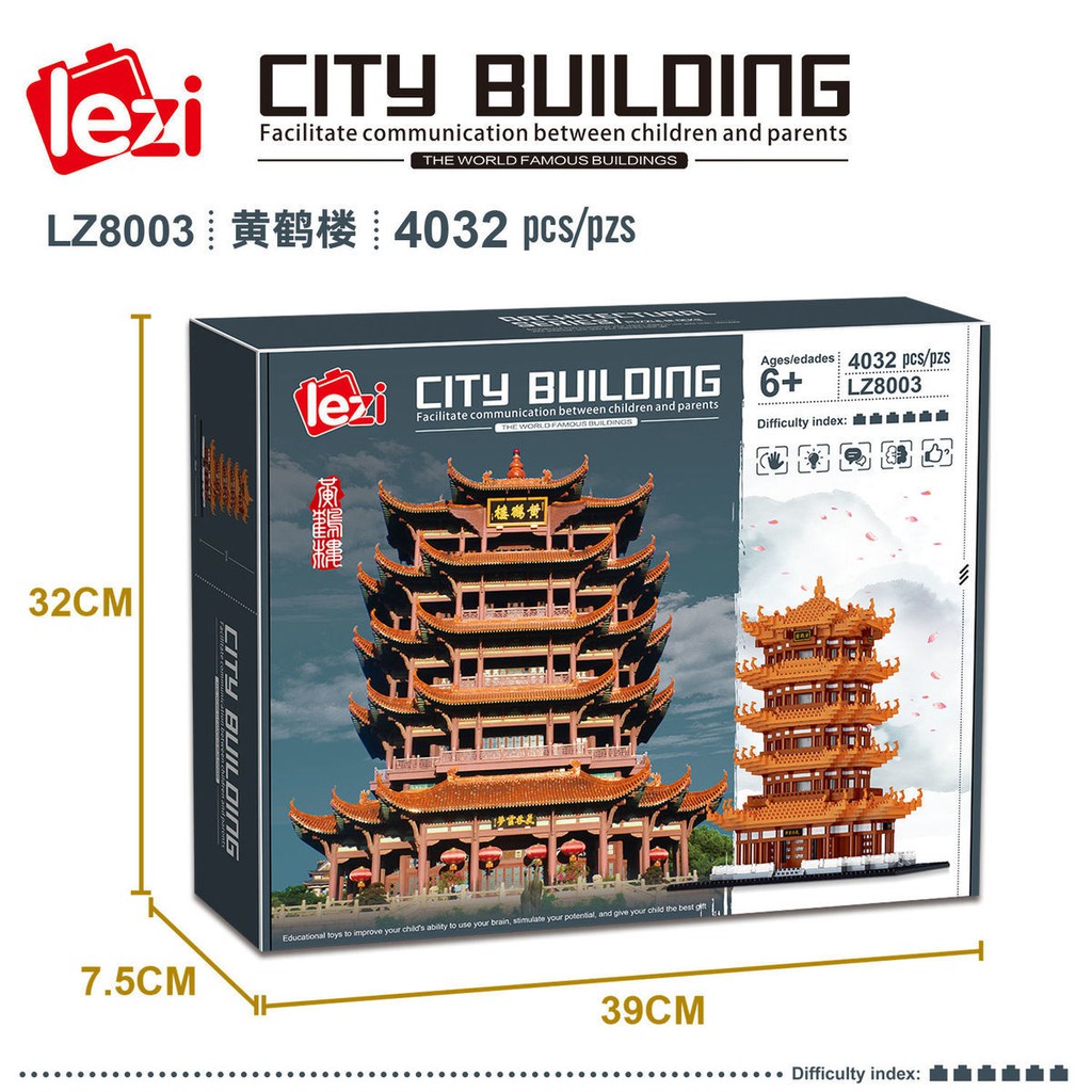 Tòa nhà Vạn Lý Trường Thành của Trung Quốc tương thích với các khối kim cương Lego và hạt siêu nhỏ, khó giải n