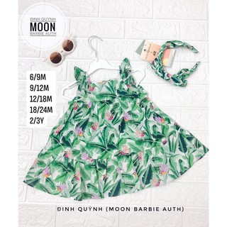 Set váy hoa lá và bờm HM auth