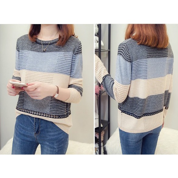 Áo Sweater Dáng Rộng Thời Trang Xuân Thu Hàn Quốc Dành Cho Nữ | BigBuy360 - bigbuy360.vn