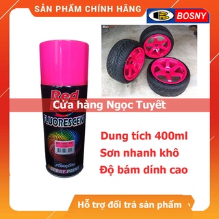 Sơn xịt màu hồng tươi nổi redfox, sơn ô tô, xe máy dung tích 400ml - nhập khẩu Thái Lan