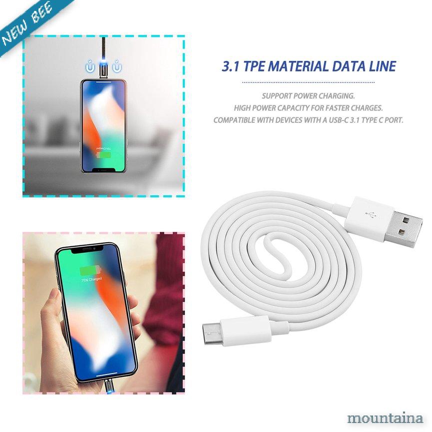 Dây Cáp Sạc Nhanh Chuyển Đổi Từ Giác Cắm Usb-C 3.1 Sang Giác Cắm Type C