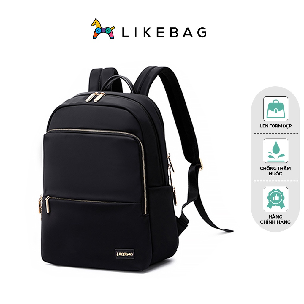 Balo nam nữ đựng laptop gọn nhẹ LIKEBAG nhiều ngăn tiện dụng 221SJB9003 - LIKEBAG