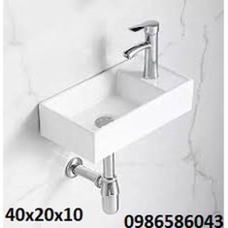 Chậu Lavabo mini,lavabo treo tường và bồn rửa tay góc cho nhà vệ sinh nhỏ
