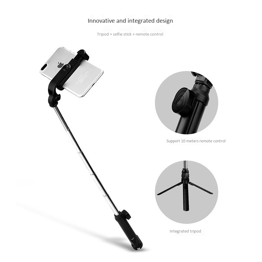Gậy Chụp Ảnh Tự Sướng Kết Hợp Chân Đế Kết Nối Bluetooth | BigBuy360 - bigbuy360.vn