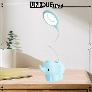 Đèn bàn hình chú voi Smalll có giá đỡ bút xoay 360