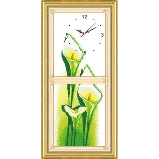 Tranh Thêu Chữ Thập Đồng Hồ Tình Yêu Cuộc Sống Y8177 (KHÁCH TỰ THÊU) KT:38X88CM
