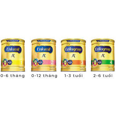 Sữa Enfamil A+ cho bé đủ số 1,2,3,4...
