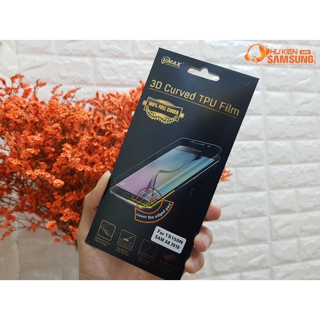 Miếng dán dẻo Galaxy A8 Plus/ A8+ 2018 chính hãng Vmax Full màn hình