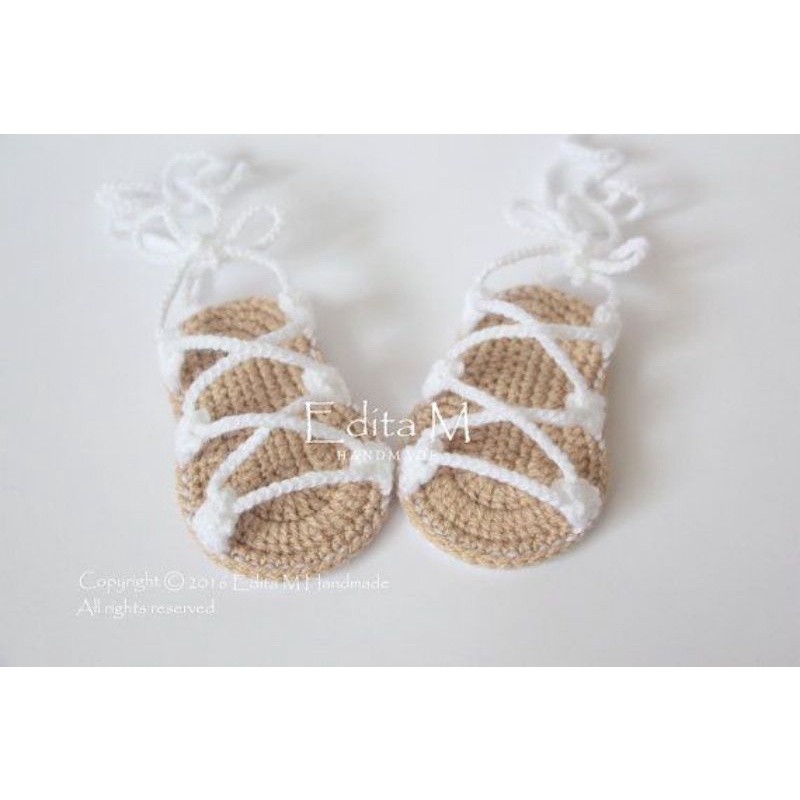 Sandal đan dây cho bé yêu - Giày len Handmade