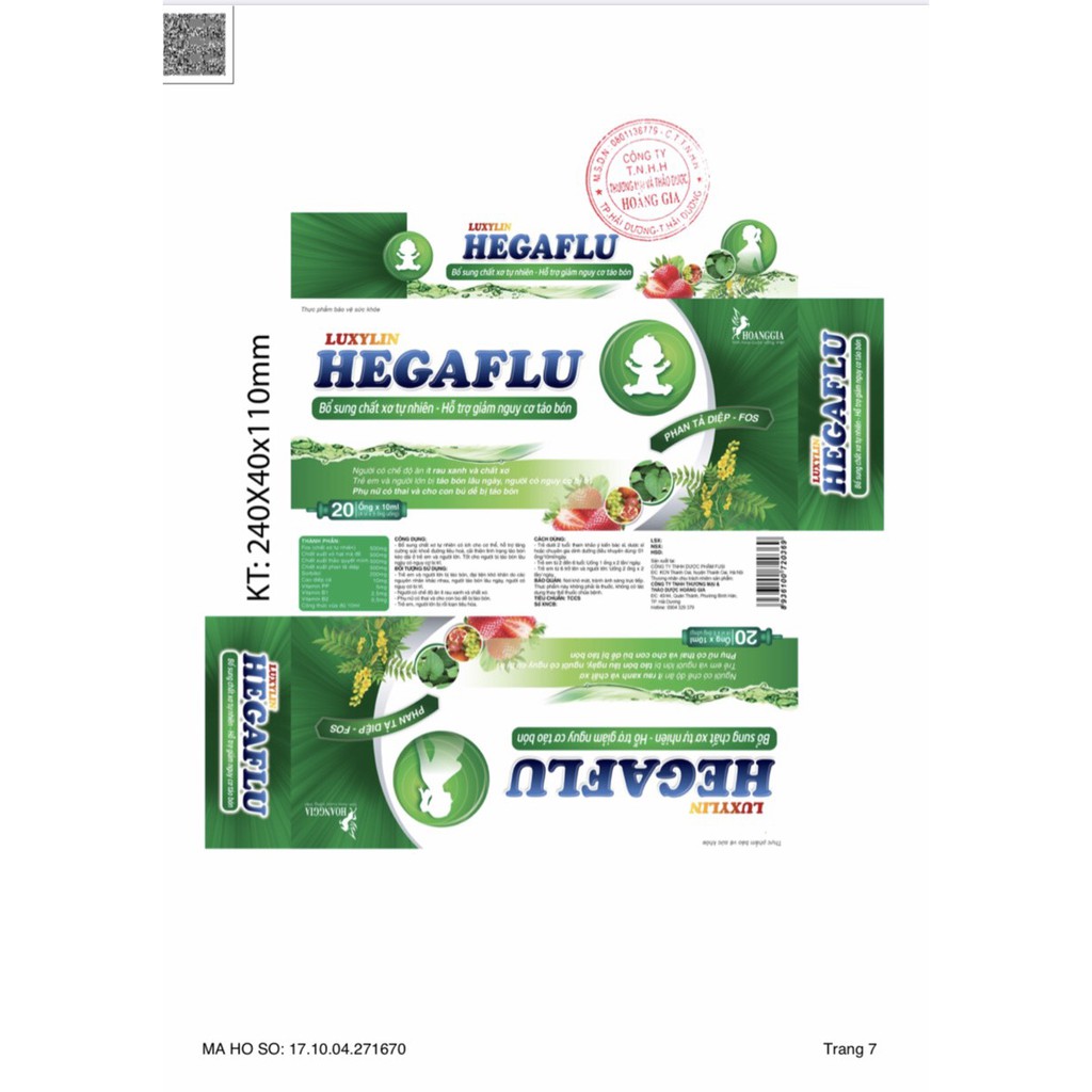 Ống chất xơ Hegaflu 🎀AN TOÀN CHO BÉ, PHỤ NỮ CÓ THAI,CHO CON BÚ🎀Bổ sung chất xơ tự nhiên,chongười bị táo bón,trĩ lâu ngày | BigBuy360 - bigbuy360.vn