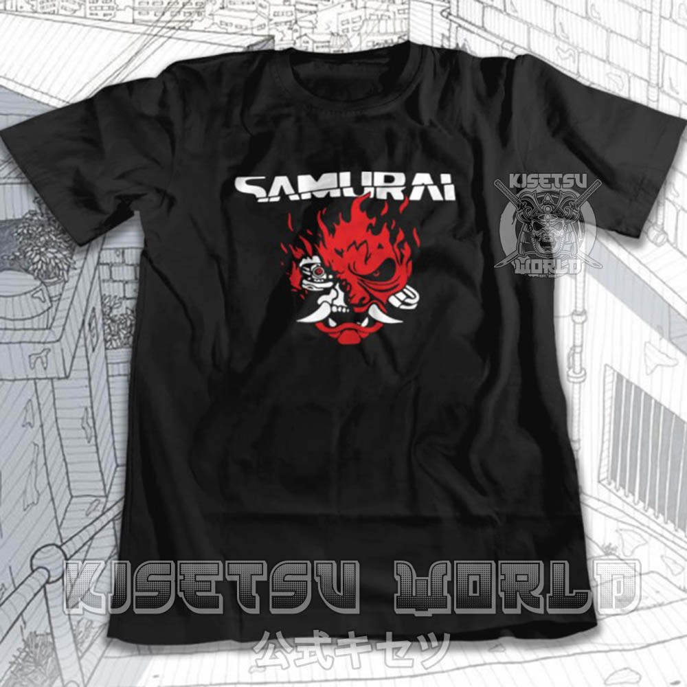 Áo thun SAMURAI NINJA CYBORG JAPANESE CULTURE FASHION Baju Distro Geisha Jepang x 6095 Kisetsu Tshir
