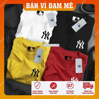 Áo phông ngắn tay logo NY chất liệu từ cotton 100% với 2 màu đỏ và vàng