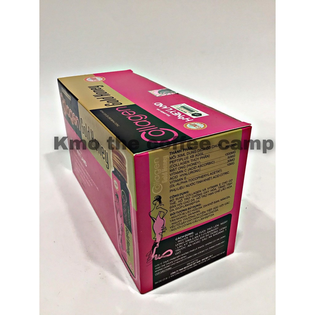 Hộp 10 chai collagen nước nhập từ Đức Collagen Gold Honey đẹp da, chống lão hóa | Thế Giới Skin Care