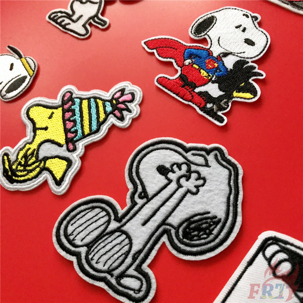 Miếng Dán Ủi Thêu Trang Trí Quần Áo Hình Chú Cún Snoopy Series 03 Dễ Thương
