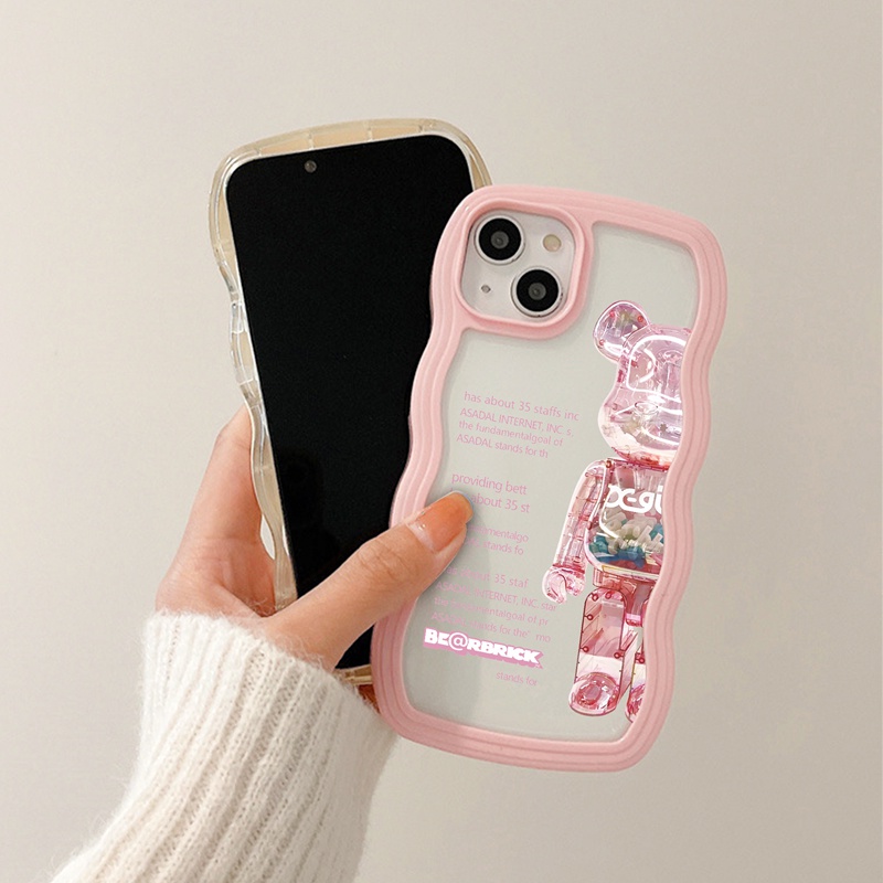 SUNTAIHO Ốp lưng iphone Ốp điện thoại dẻo trong suốt gấu hoạt hình thích hợp cho iPhone 11 Pro 13 12 Pro Max X XS Max XR 7 8 Plus 13