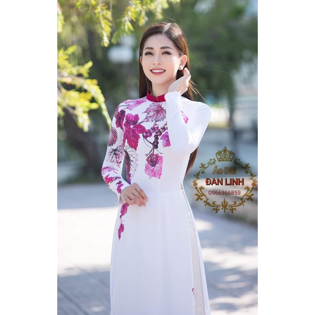 Áo dài in 3D đẹp trẻ trung, phù hợp dự tiệc, chụp hình, lên lớp, hội nghị - Áo Dài Đan Linh