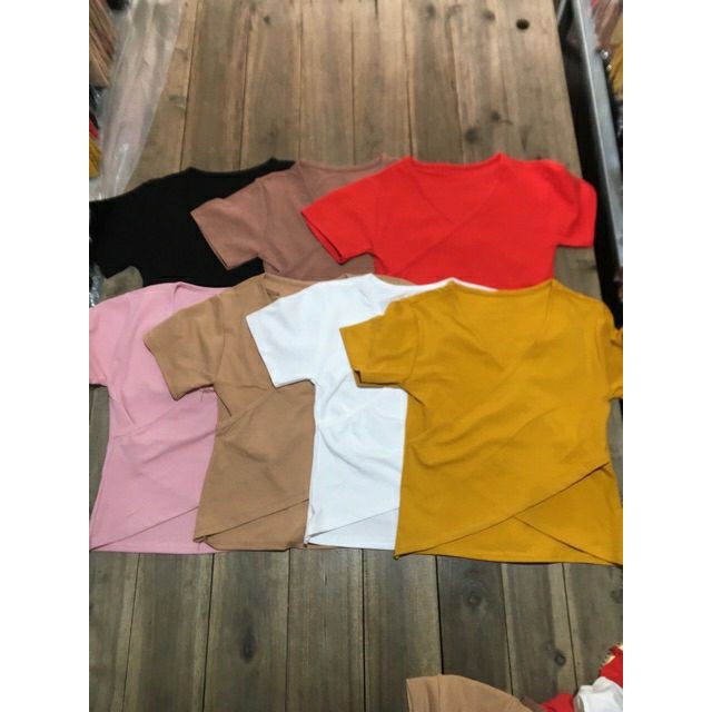 [NEW] Áo croptop cổ tim xéo hàng đẹp | BigBuy360 - bigbuy360.vn