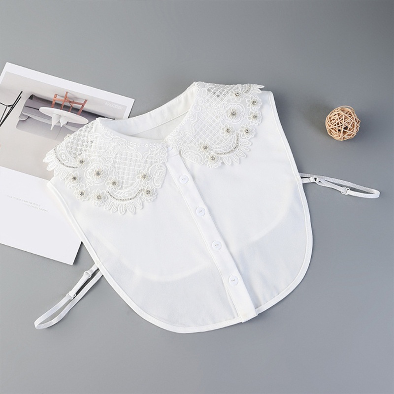 Áo Sơ Mi Chiffon Phối Ren Họa Tiết Thêu Phong Cách Nhật Bản Cho Nữ