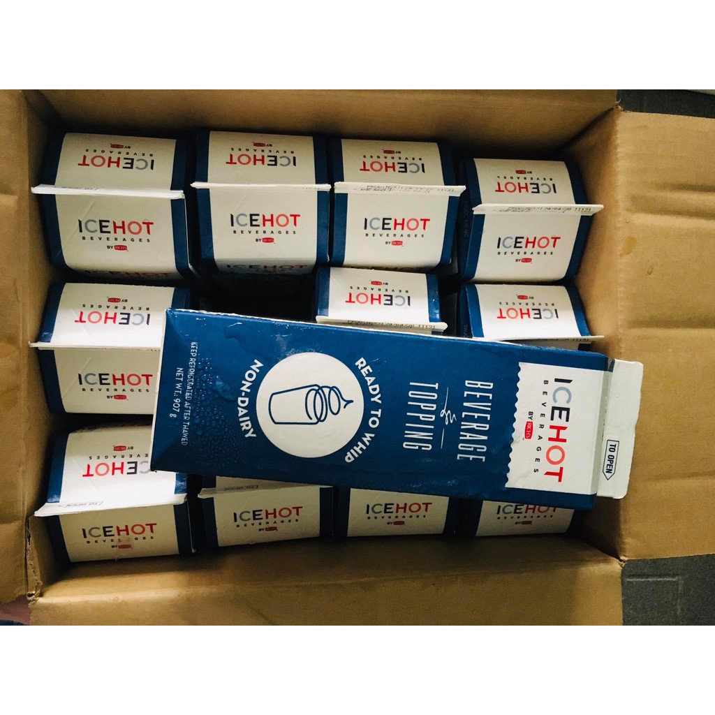 Kem Topping Ice Hot 907gr