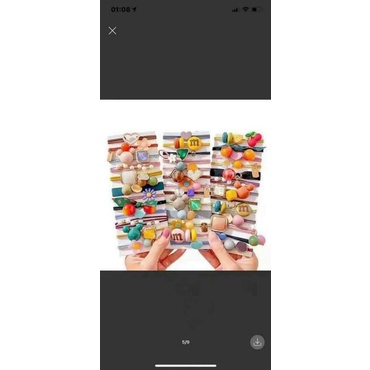 Dây buộc tóc đính đá sang chảnh nhiều hình siêu đẹp,Dây buộc tóc phong cách Hàn Quốc  ( hàng có túi)