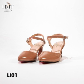 Giày cao gót bít mũi 7cm HMTShoes LI01