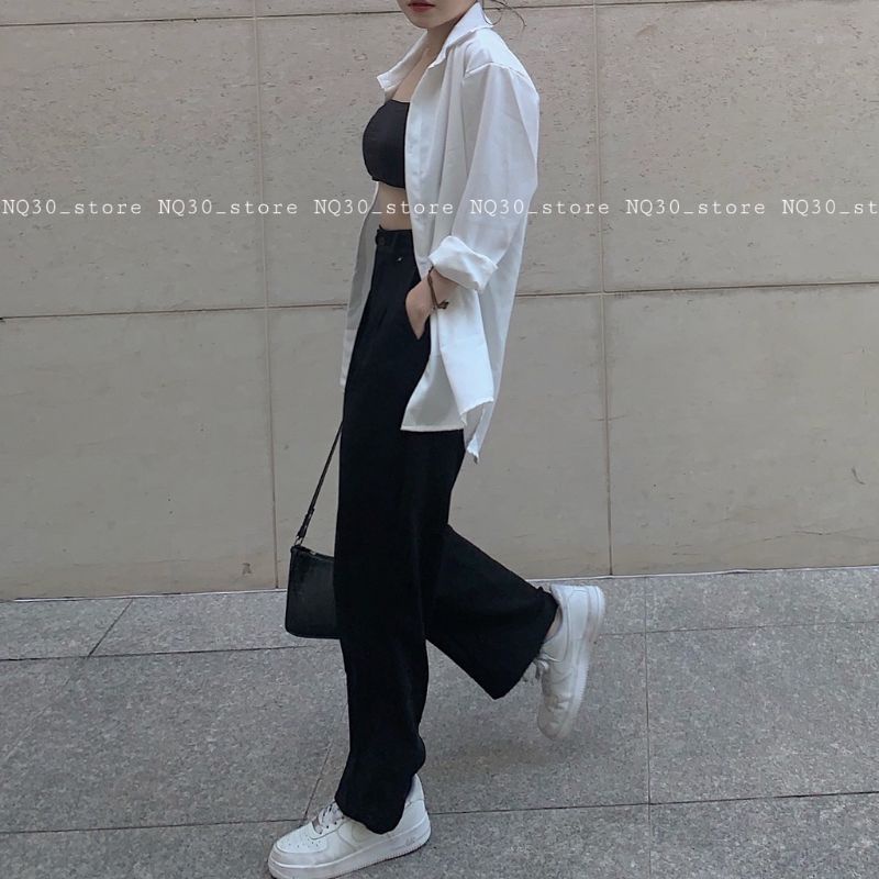 Áo nữ unisex tay dài đi học đi làm phong cách hàn quốc(2han mới 98%) | BigBuy360 - bigbuy360.vn