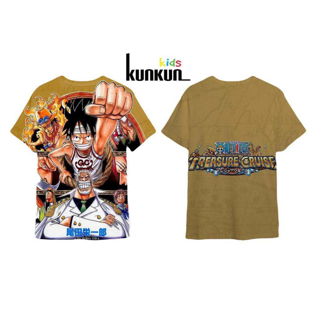 Áo bé trai thun lạnh in 3D hình Luffy vua hải tặc Kunkun Kid AD0001-04