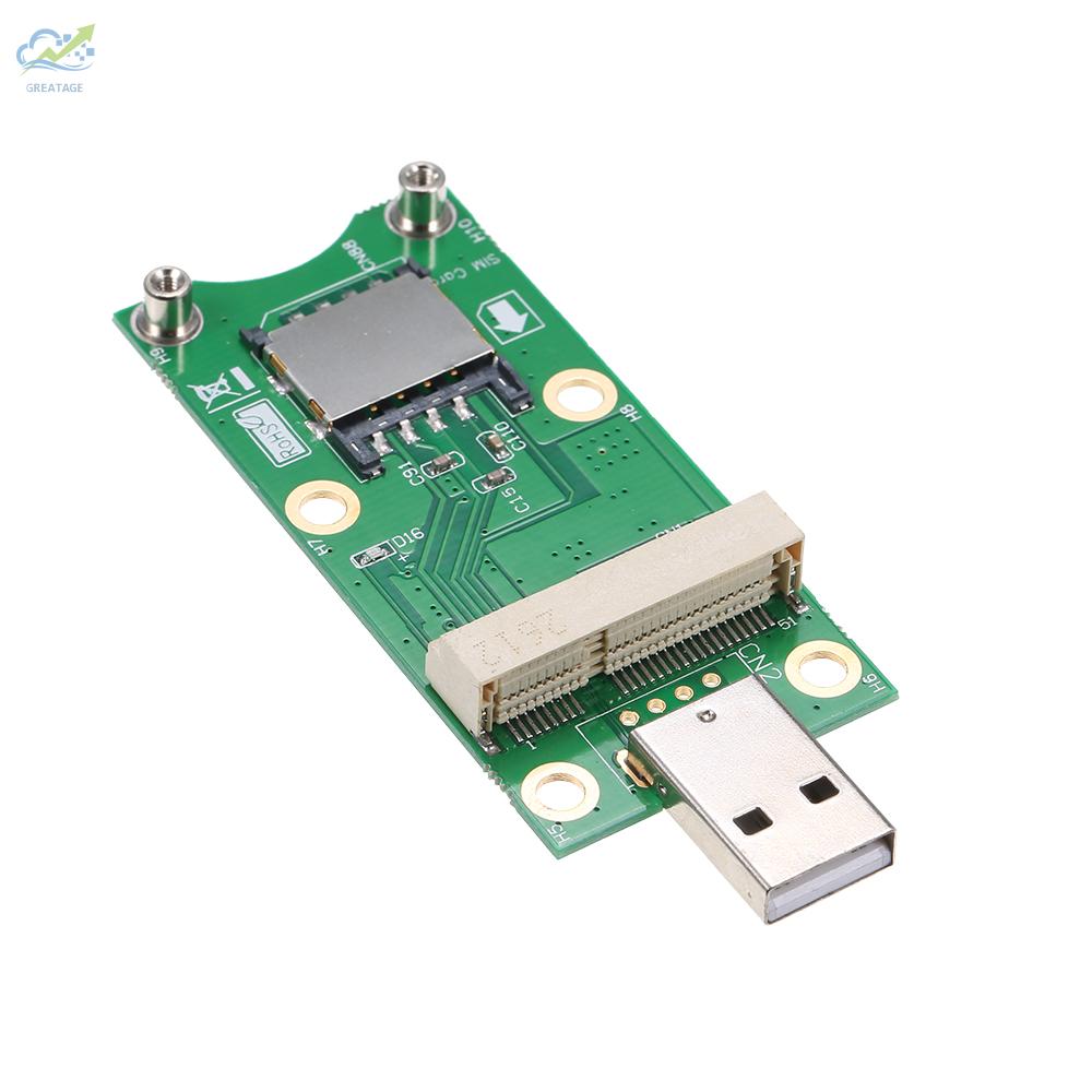 Card Chuyển Đổi G Mini Pci-E Sang Usb Với Khe Cắm Sim 3g / 4g