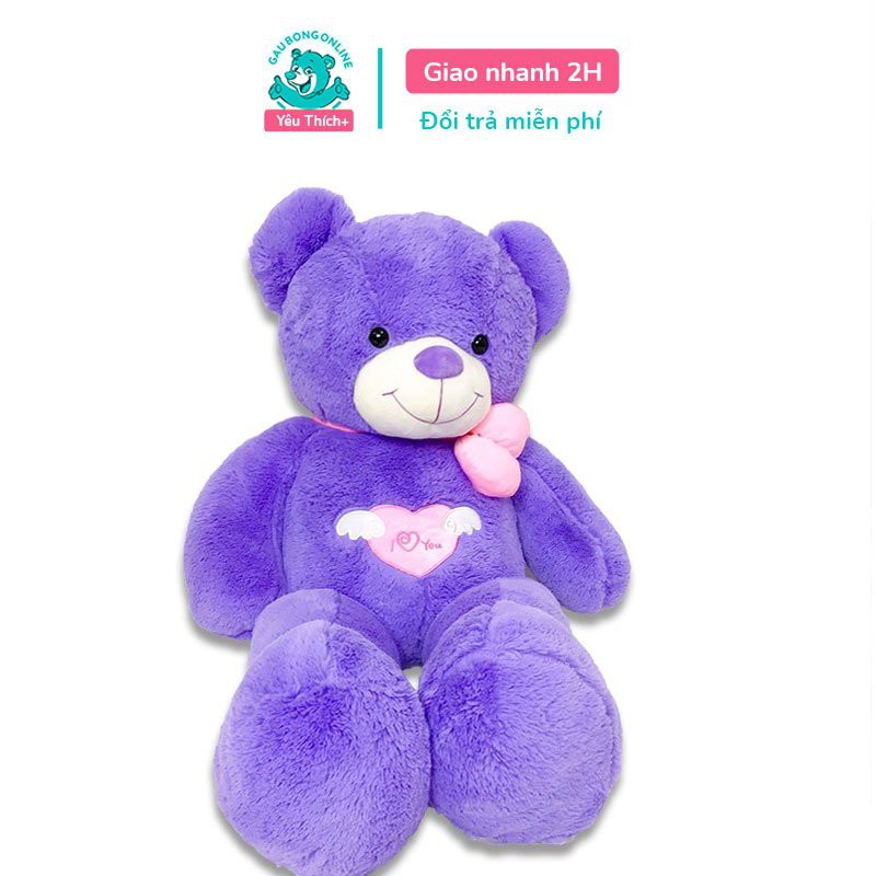 Gấu Bông Teddy Angel Tím 1m1