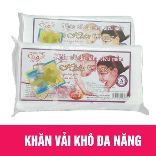 Khăn vải khô đa năng siêu mềm Baby Hiền Trang 120g