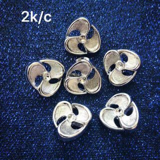 5 Nút,Cúc,Khuy áo hoa 3 cánh (phụ kiện may vá, trang trí quần áo,Handmade,DIY)