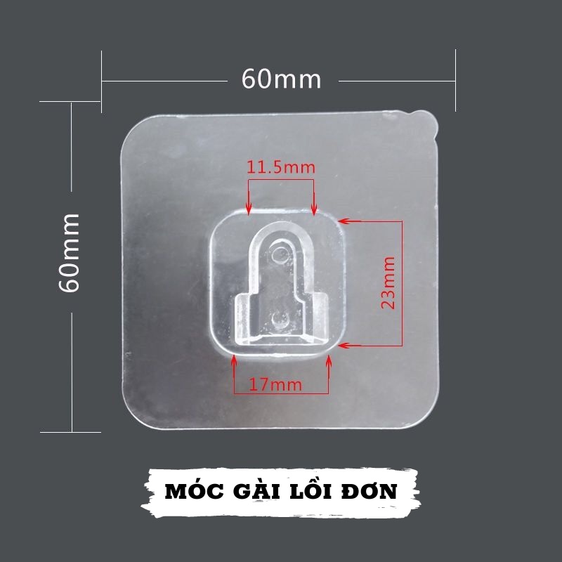 Miếng dán thay thế móc gài đôi , móc gài lồi đơn giúp thay thế di chuyển kệ dán tường tiện dụng tiết kiệm chi phí