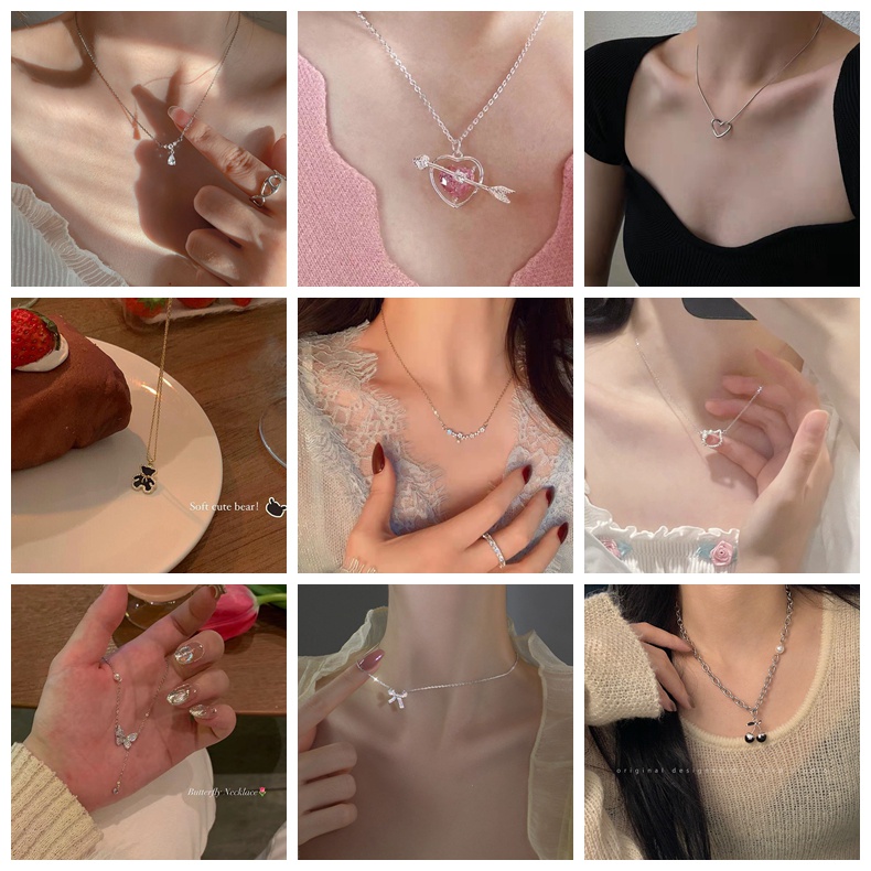 Vòng cổ Hợp Kim Mặt Hình Vỏ Sò Đính Đá Zircon Ngọc Trai Thời Trang Cho Nữ