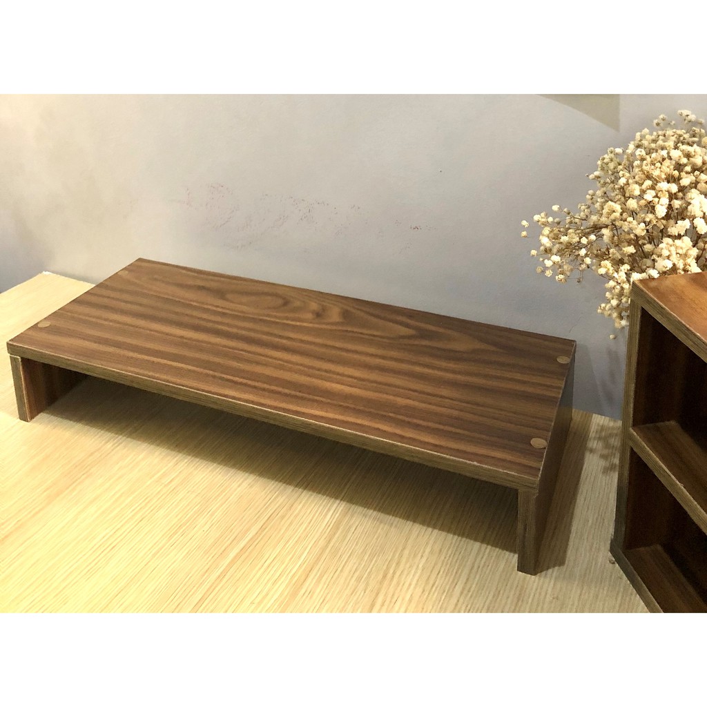 Kệ gỗ decor đặt bàn nâng màn hình máy tính. Kệ gỗ nhiều chức năng để sách vở | BigBuy360 - bigbuy360.vn