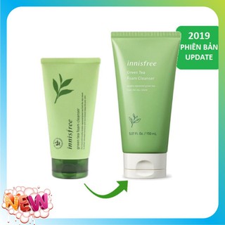 [Mẫu Mới] Sữa rửa mặt Innisfree Trà Xanh 150ml - Làm sạch sâu & ngăn ngừa mụn