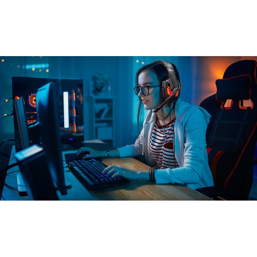 Tai nghe Gaming SoundMax AH315 có LED, có Micro