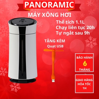 Máy phun sương tạo ẩm không khí, máy xông và khuyếch tán tinh dầu mini với 2 chế độ phun tự thay đổi màu sắc