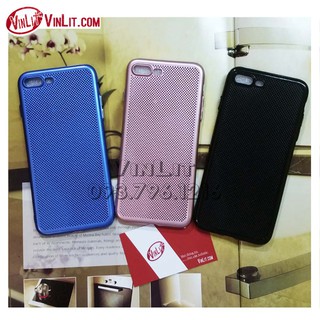Ốp lưng Iphone 7 Plus, Iphone 8 Plus Ốp lưng silicon lưới thoát nhiệt dẻo - loại tốt ( có 3 màu ) I7P04124