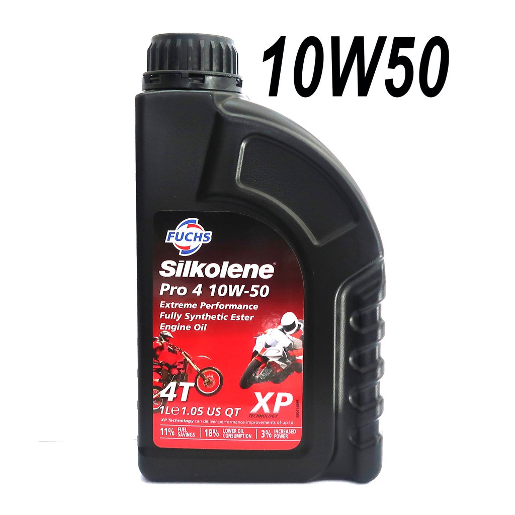 [10W50] Nhớt FUCHS SILKOLENE PRO4 XP 10W50 Cho Xe Số Và Côn Tay Cao Cấp - HÀNG CHÍNH HÃNG