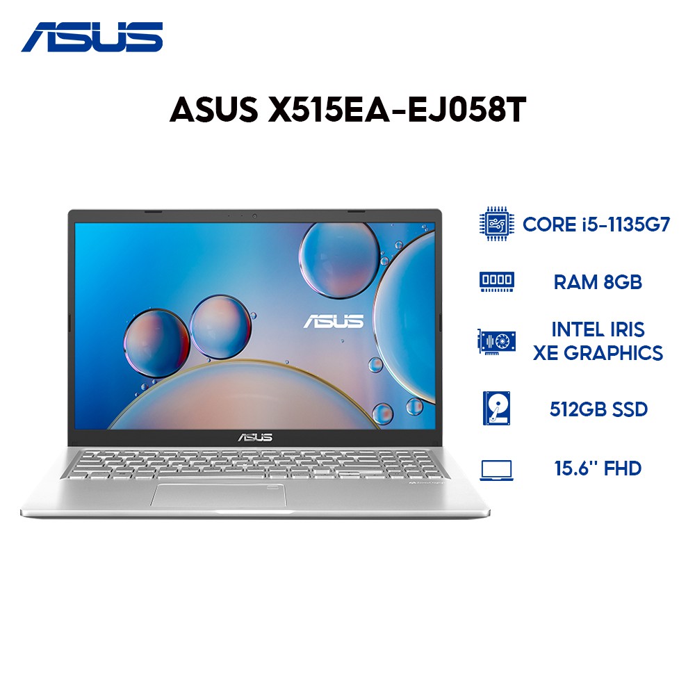Laptop ASUS X515EA-EJ058T i5-1135G7 | 8GB | 512GB | Intel Iris Xe Graphics | 15.6'' FHD | Win 10