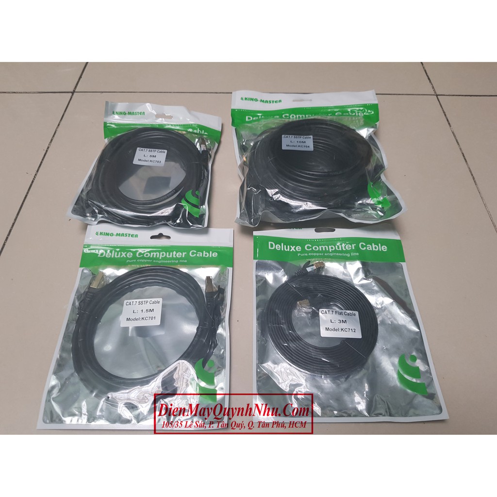 [Mã 2404EL10K giảm 10K đơn 20K] CABLE UTP CAT7 SSTP KINGMASTER