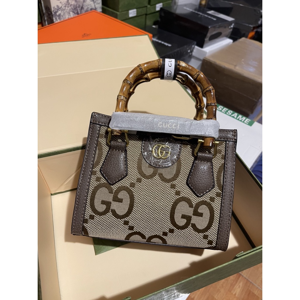 Túi Xách Thời Trang👜Gu.cci Diana Super Vip bản mini Size 22Cm